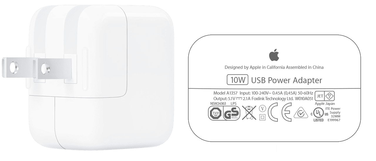 10W USB 电源适配器