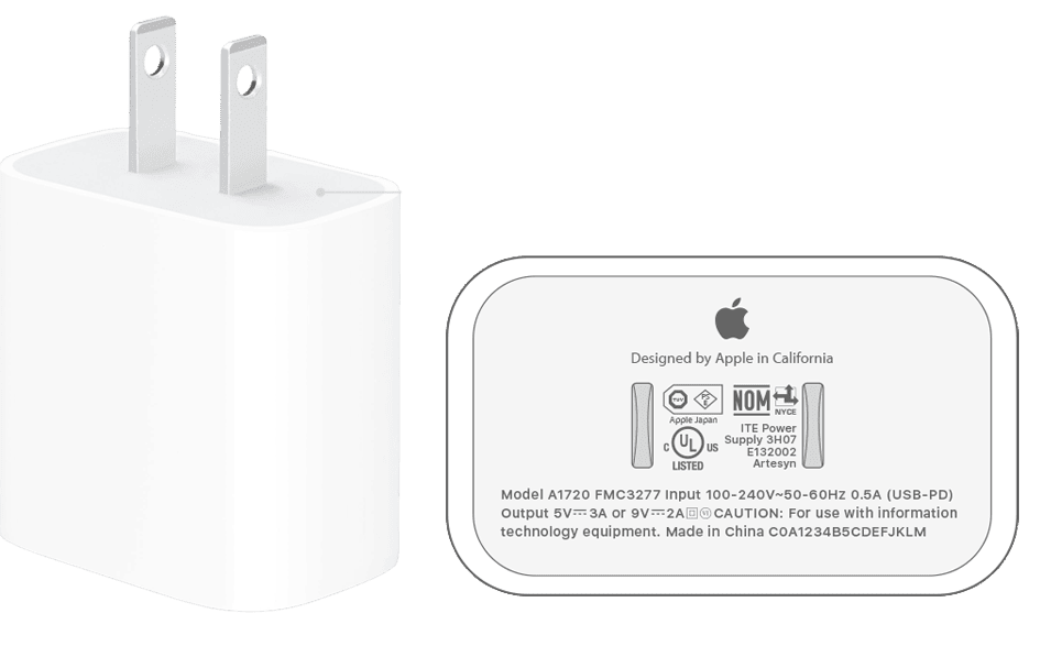 18W USB-C 电源适配器