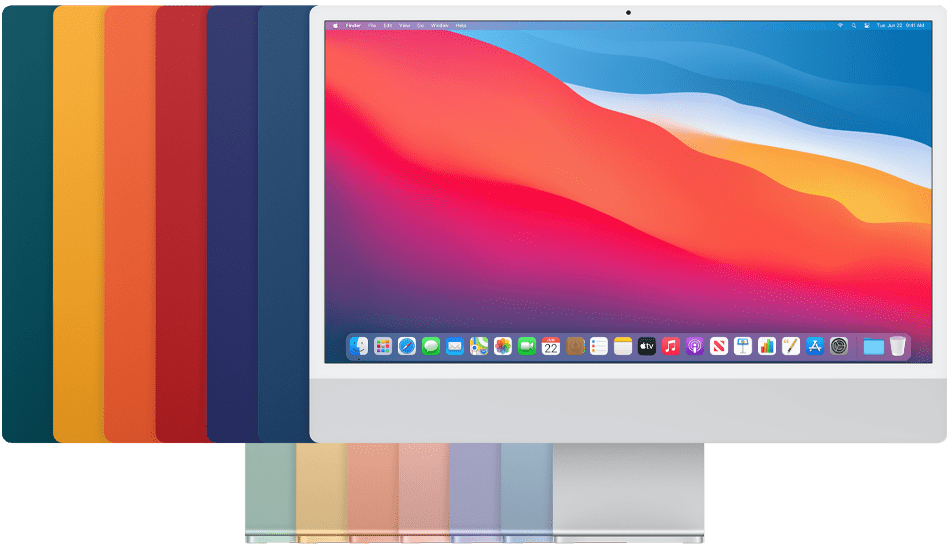 iMac(24 英寸, M1, 2021 年, 端口×4)